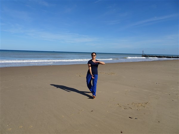 Tai Chi on the beach